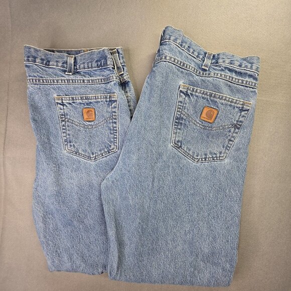 Carhartt Other - Carhartt Jeans Mens 40 x 32 Denim 2 PAIR Traditional Fit Straight Leg Workwear